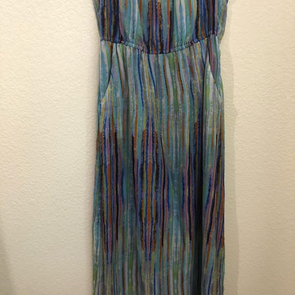 Presley Skye Long Maxi Dress Pockets Braided NWOT - Picture 6 of 12